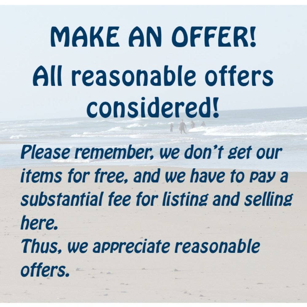 Make an offer! But please make it reasonable.